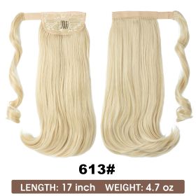 Wig Ponytail Long Straight Hair Elastic Velcro (Option: 613models)