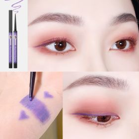 Colorful Eyeliner Glue Pen Is Extremely Fine, Waterproof And Non Smudging (Option: Taro purple)