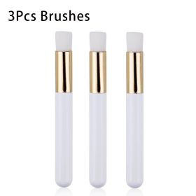 False Eyelash Mousse Brush Household Cleaning Wash Makeup (Option: White gold tube 3pieces)