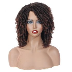 Amazon Braided Faux Locs Dreadlocks Wig (Color: Brown)