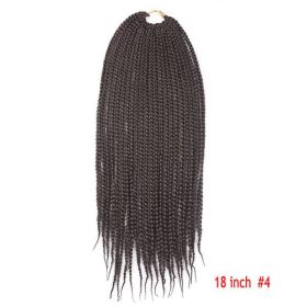 Crochet Hair Senegal Box Braids Braid Hair Extension (Option: S4-18Inch-1Pcs)