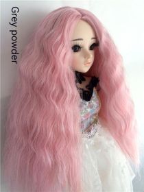 Small Cloth Salon Doll Wigs (Option: Gray Powder-8points)