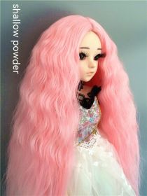 Small Cloth Salon Doll Wigs (Option: Light Pink-4points)