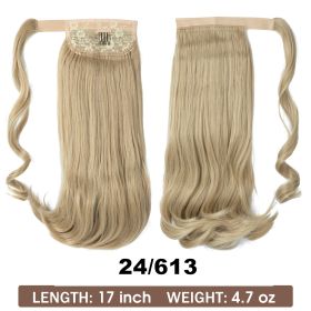 Wig Ponytail Long Straight Hair Elastic Velcro (Option: 24613models)