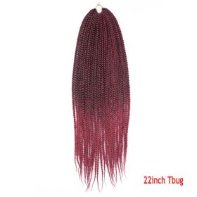 Crochet Hair Senegal Box Braids Braid Hair Extension (Option: Tbug-22Inch-1Pcs)