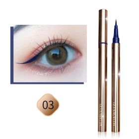 Quick Drying Non Smudging Easy To Apply Color Extremely Fine Eyeliner Liquid Pen (Option: Moonlight Blue)