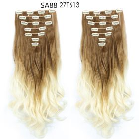 Long Curly Hair High Temperature Silk Curtain (Option: S)