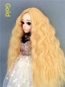 Small Cloth Salon Doll Wigs (Option: golden-6 Points)