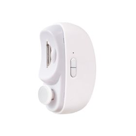 Home Electric Nail Sharpener Fully Automatic And Can Light Up (Color: White)