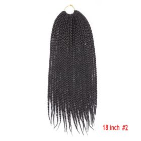 Crochet Hair Senegal Box Braids Braid Hair Extension (Option: S2-18Inch-1Pcs)