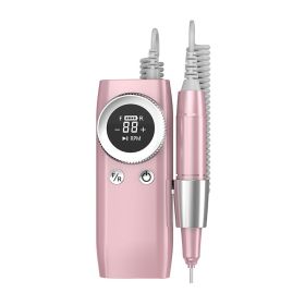 USB Rechargeable Portable Nail Sander (Option: Pink-USB)