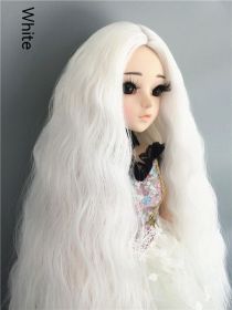 Small Cloth Salon Doll Wigs (Option: white-6 Points)