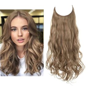 Wig Female Extension Chemical Fiber Long Curly Hair Matte High-temperature Fiber Fishing Thread Wig Set (Option: NO.12-14inch)