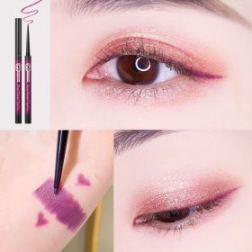 Colorful Eyeliner Glue Pen Is Extremely Fine, Waterproof And Non Smudging (Option: Berry purple)