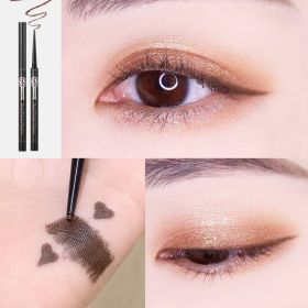 Colorful Eyeliner Glue Pen Is Extremely Fine, Waterproof And Non Smudging (Option: Coffee Brown)