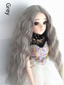 Small Cloth Salon Doll Wigs (Option: grey-Keer)