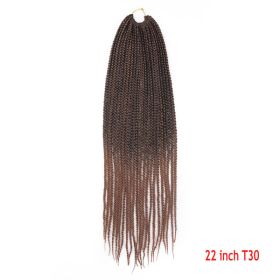 Crochet Hair Senegal Box Braids Braid Hair Extension (Option: T30-22Inch-1Pcs)