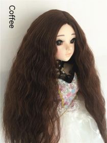 Small Cloth Salon Doll Wigs (Option: coffee-Keer)