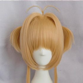 Male And Female Simulation Scalp Top Cosplay Wig (Option: Gold-1 Style)