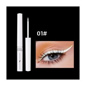 Quick Drying Water-soluble Color Luminous UV Eyeliner Liquid Pen (Color: White)