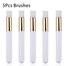 False Eyelash Mousse Brush Household Cleaning Wash Makeup (Option: White gold tube 5pieces)