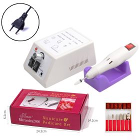 Electric Nail Sander Polishing Tools (Option: White EU)