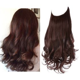 Wig Female Extension Chemical Fiber Long Curly Hair Matte High-temperature Fiber Fishing Thread Wig Set (Option: NO.33-14inch)