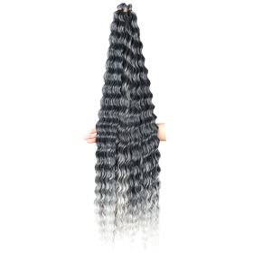 Women's Fashion Chemical Fiber Wig Head Covering (Option: Style 1B Grey)