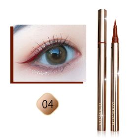 Quick Drying Non Smudging Easy To Apply Color Extremely Fine Eyeliner Liquid Pen (Option: Drunken Wine)