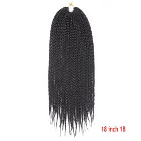 Crochet Hair Senegal Box Braids Braid Hair Extension (Option: 1B-18Inch-1Pcs)