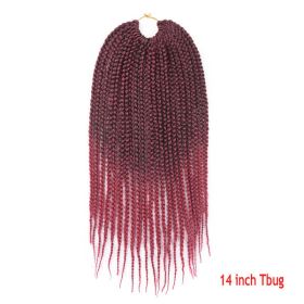 Crochet Hair Senegal Box Braids Braid Hair Extension (Option: Tbug-14Inch-1Pcs)