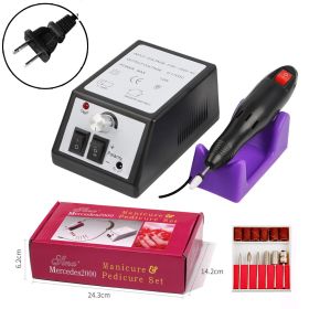 Electric Nail Sander Polishing Tools (Option: Black US)