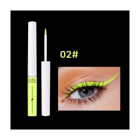 Quick Drying Water-soluble Color Luminous UV Eyeliner Liquid Pen (Color: Yellow)