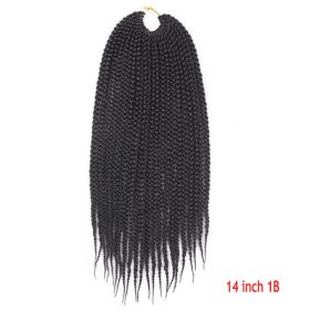 Crochet Hair Senegal Box Braids Braid Hair Extension (Option: 1B-14Inch-1Pcs)