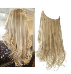 Wig Female Extension Chemical Fiber Long Curly Hair Matte High-temperature Fiber Fishing Thread Wig Set (Option: NO.16H613-14inch)