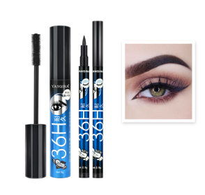 Two In One Combination Of Eyeliner Pen And Eye Black (Color: Blue)